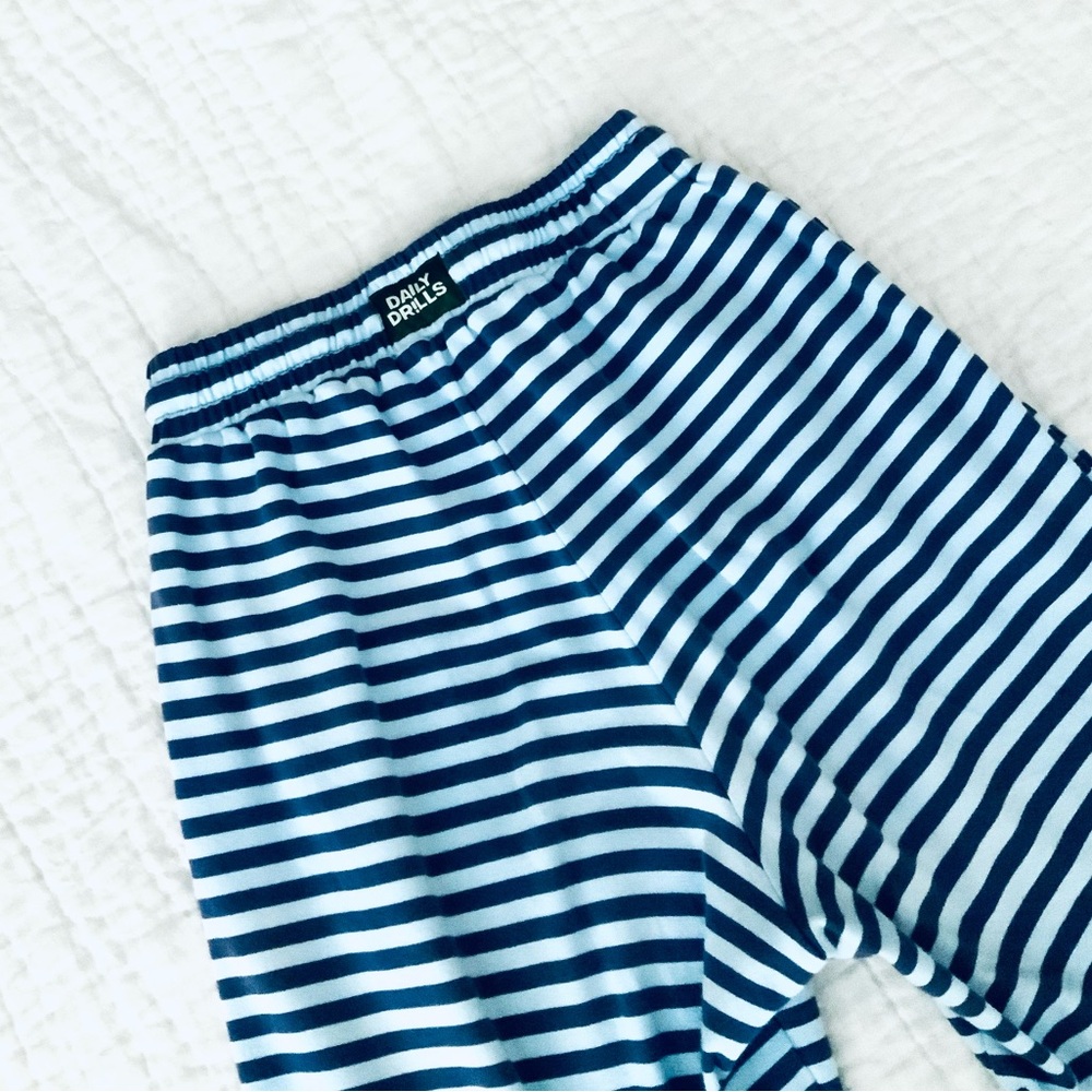 Daily Drills Striped Cotton Pants - Picture 3 of 5